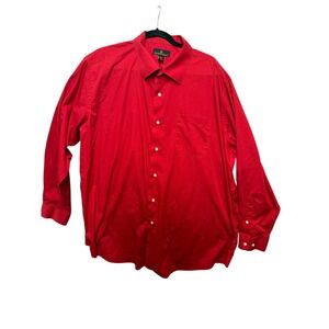 Valerio Garati Dress Shirt Men 2X Red Long Sleeve Button Down Classic